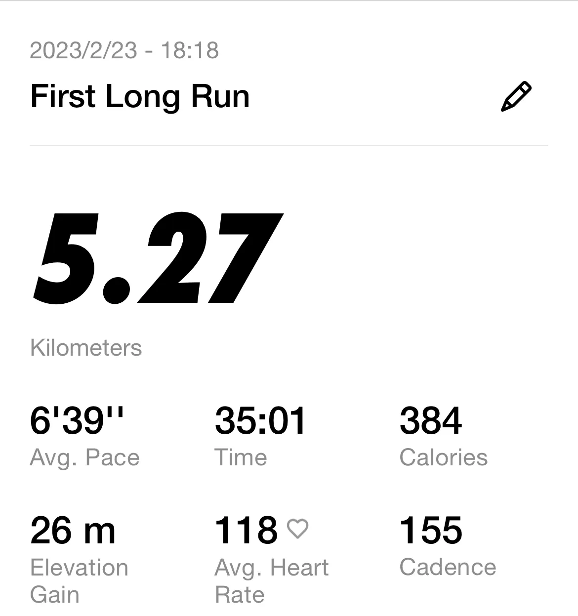 first run